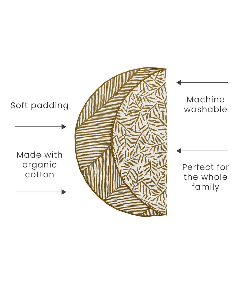 Toddlekind USA Snuggle Mat In Leaves - Sand Castle