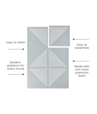 Toddlekind USA Haven Playmat in Sandy Lines - Stone