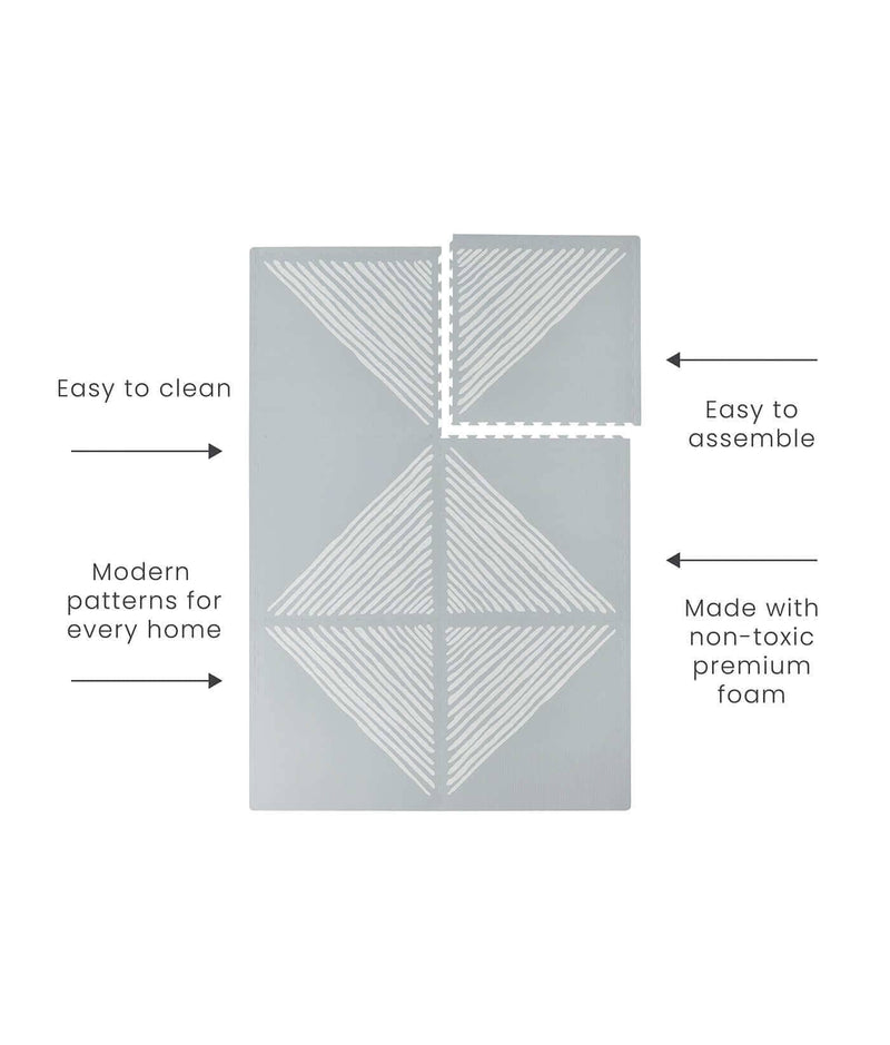 Toddlekind USA Haven Playmat in Sandy Lines - Stone