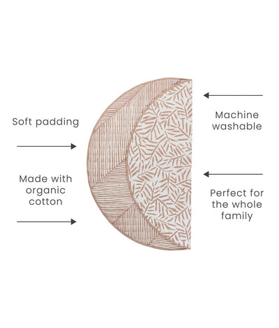 Toddlekind USA Snuggle Mat In Leaves - Sea Shell