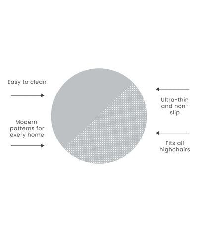 Toddlekind USA Splat Mat | Spotted - Dove