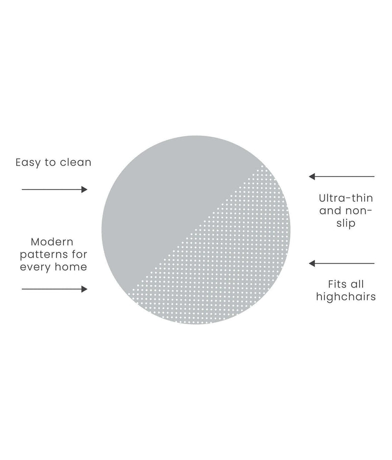 Toddlekind USA Splat Mat | Spotted - Dove