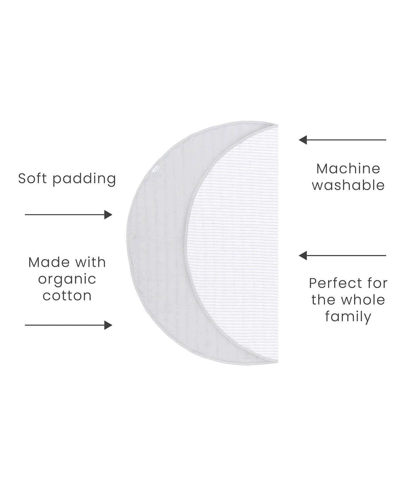 Toddlekind USA Snuggle Mat In Stripes - Stone