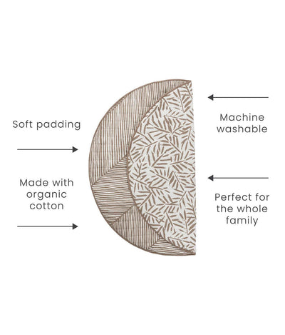 Toddlekind USA Snuggle Mat In Leaves - Tan