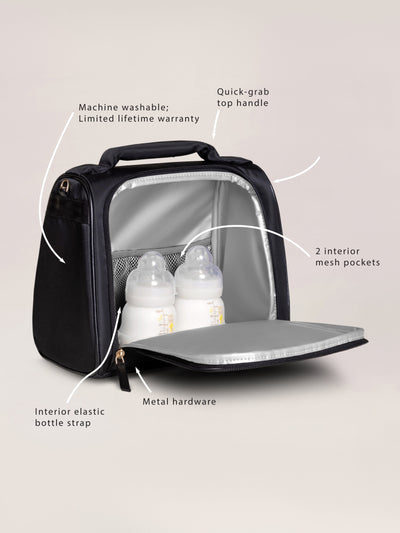 JuJuBe Insulated Bottle Bag - Black