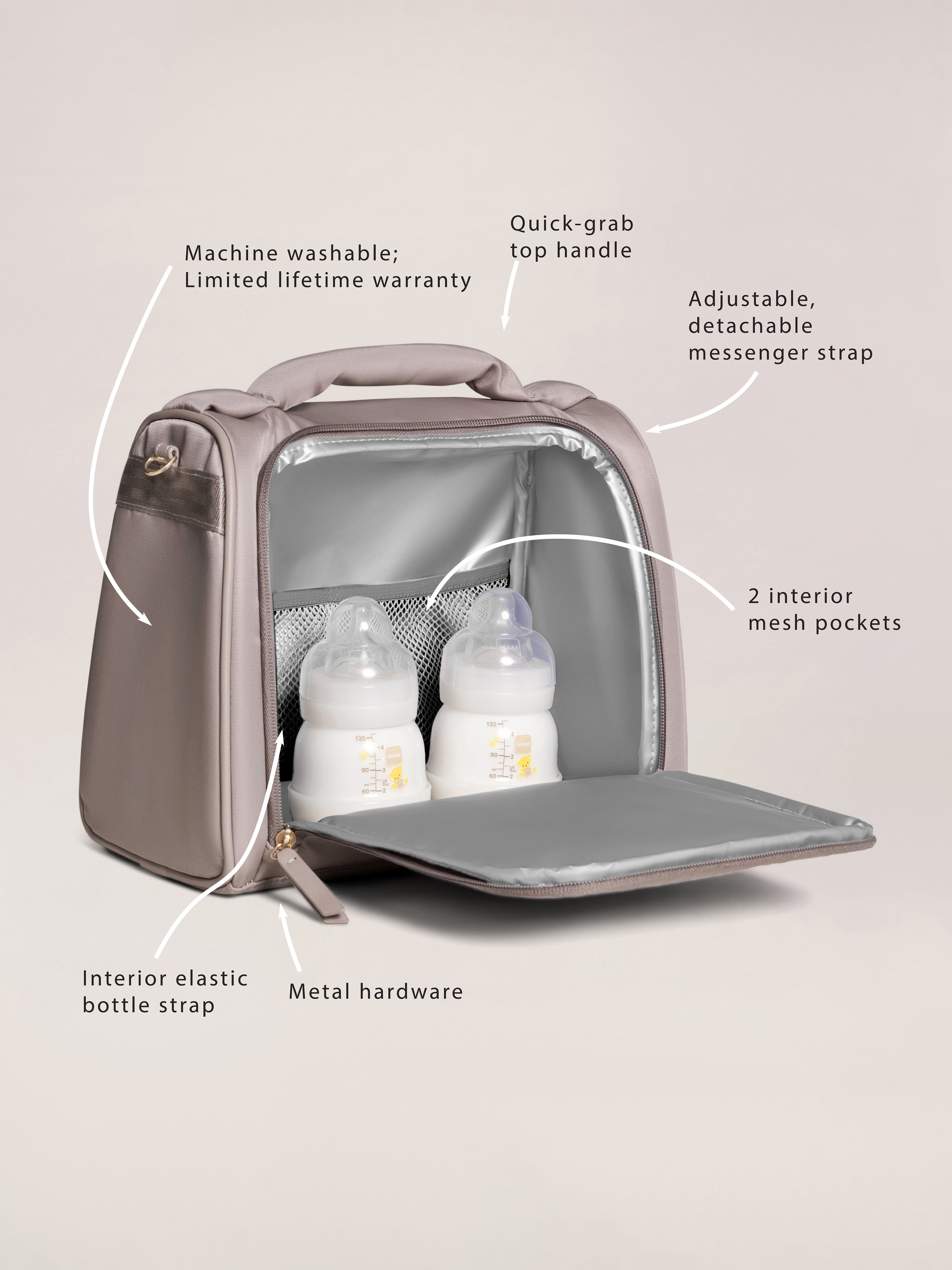 JuJuBe Witney Carson Insulated Bottle Bag - Cloud- Strolleria