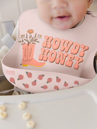 JuJuBe Silicone Bib - Bloomin' Boot