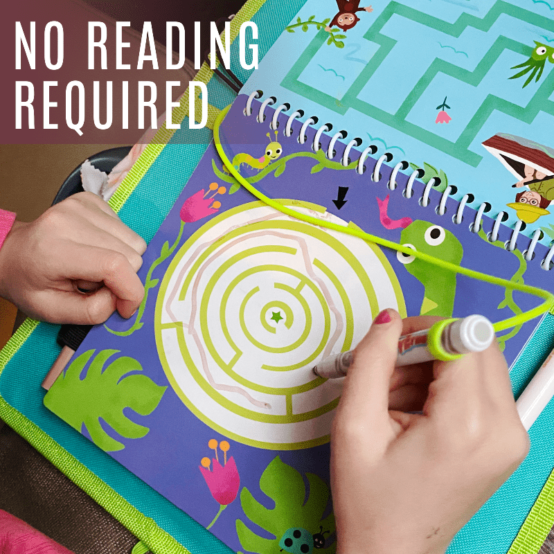 UnbuckleMe® Totebook Kids Dry Erase Travel Activity Book- Strolleria