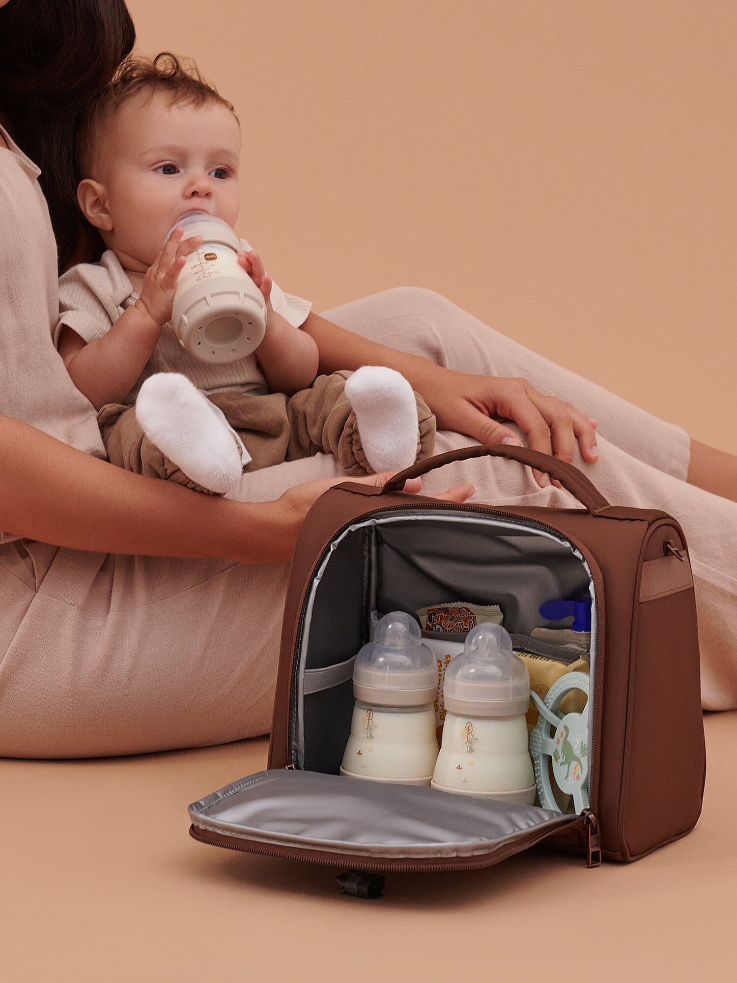 JuJuBe Insulated Bottle Bag - Espresso- Strolleria