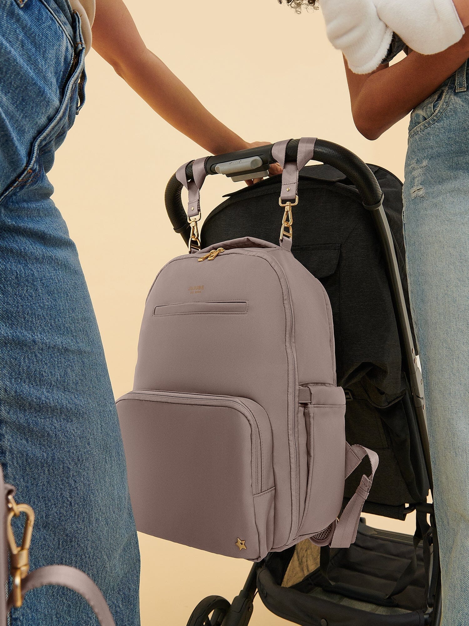 JuJuBe Classic Diaper Backpack - Taupe- Strolleria