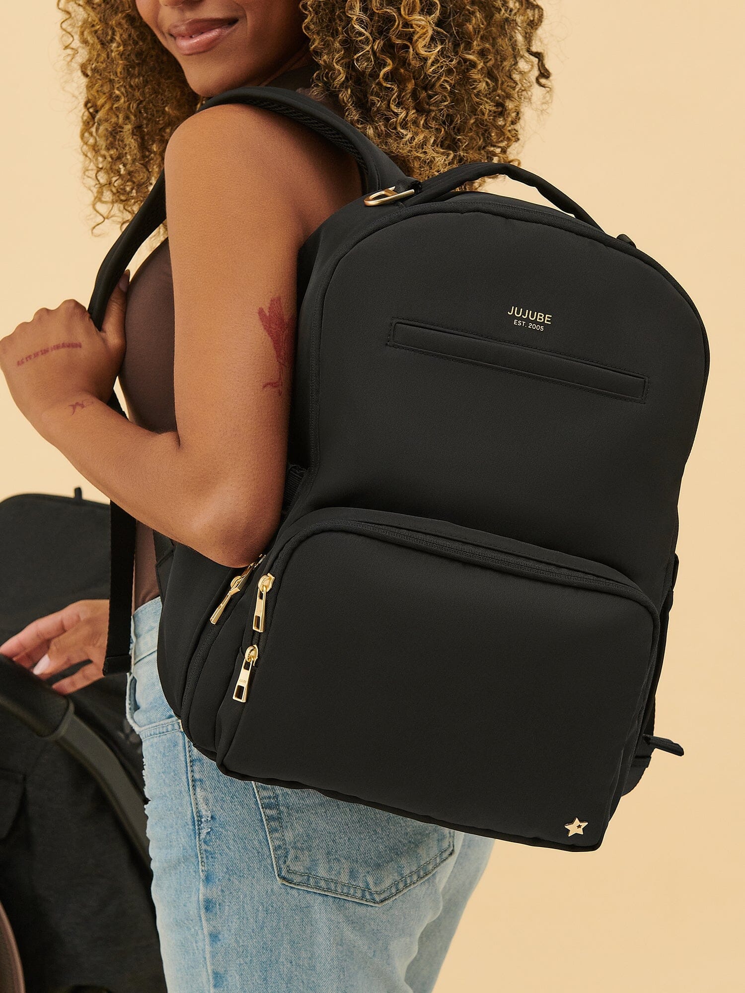 JuJuBe Classic Diaper Backpack - Black- Strolleria