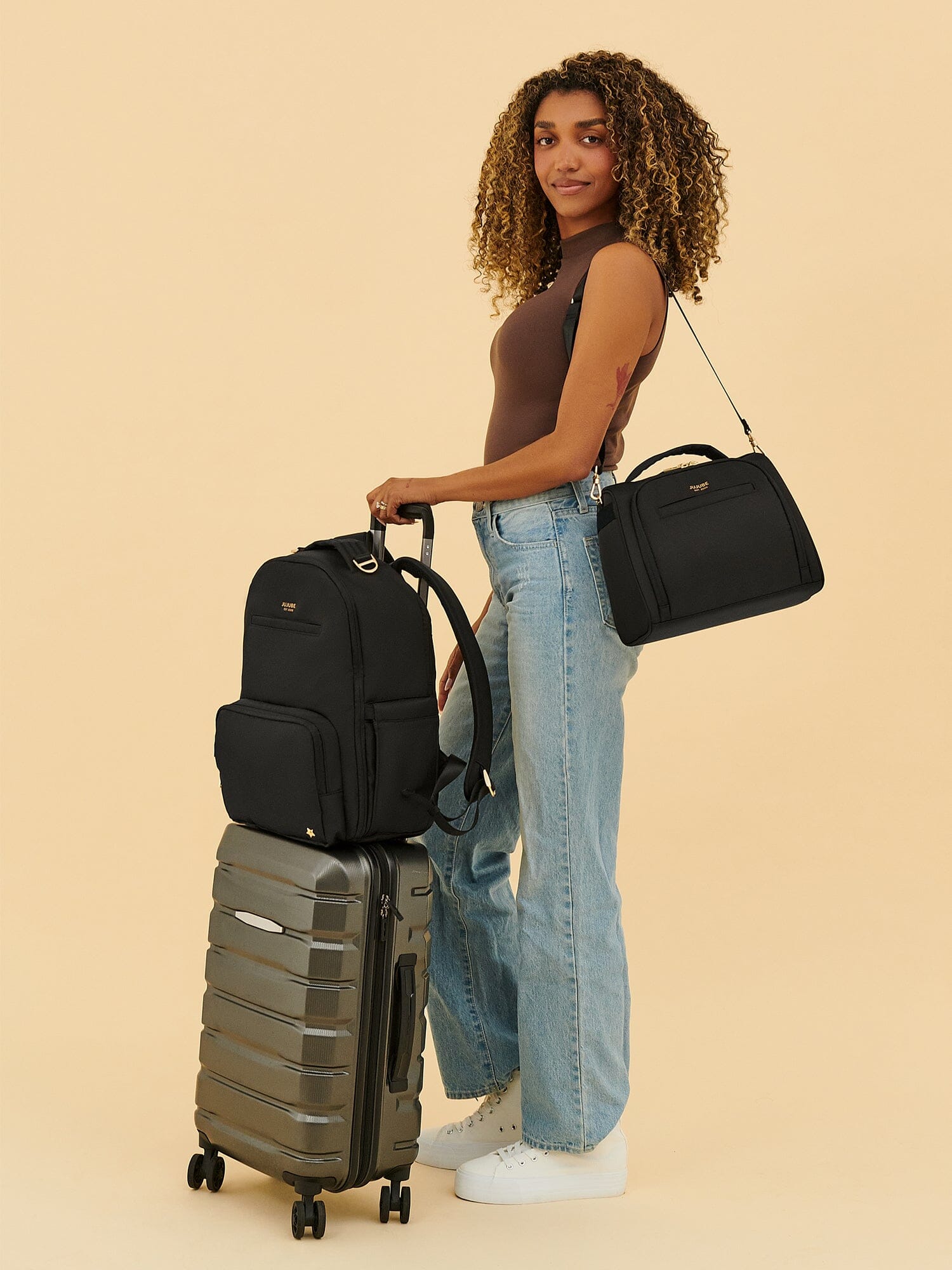 JuJuBe Classic Diaper Backpack - Black- Strolleria