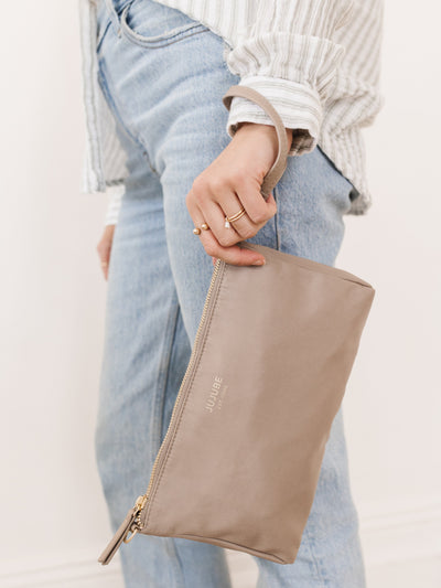 JuJuBe 3-Piece Pouch Clutch Purse Set - Taupe