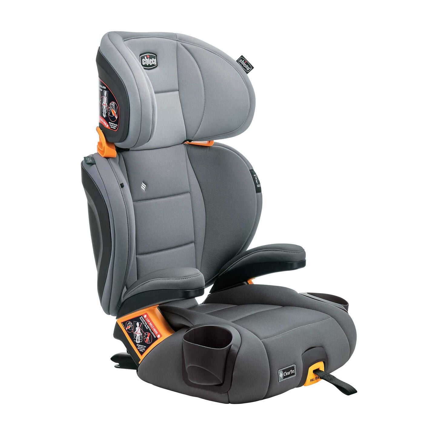 Chicco KidFit ClearTex Plus 2-in-1 Belt-Positioning Booster Car Seat- Strolleria