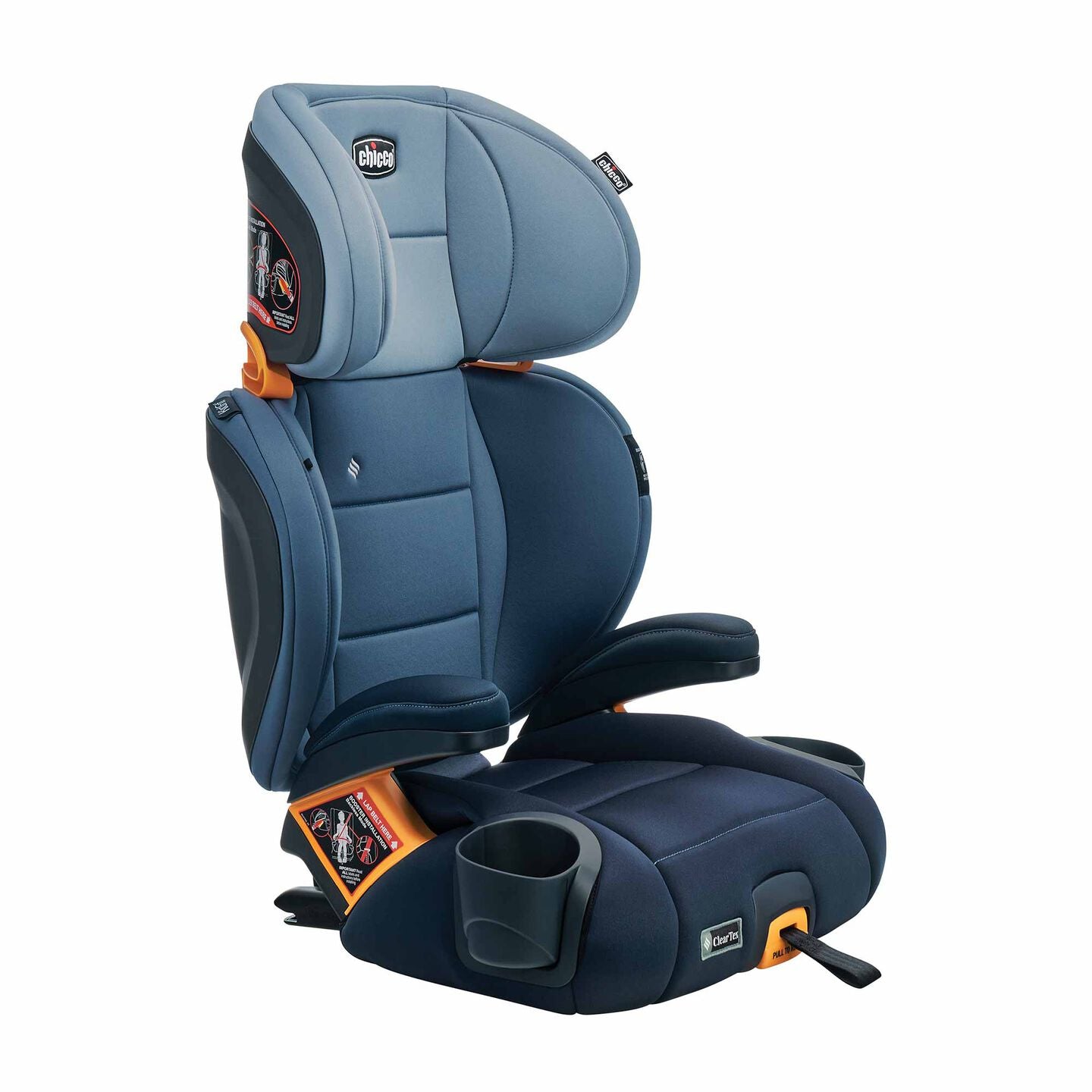 Chicco KidFit ClearTex Plus 2-in-1 Belt-Positioning Booster Car Seat- Strolleria