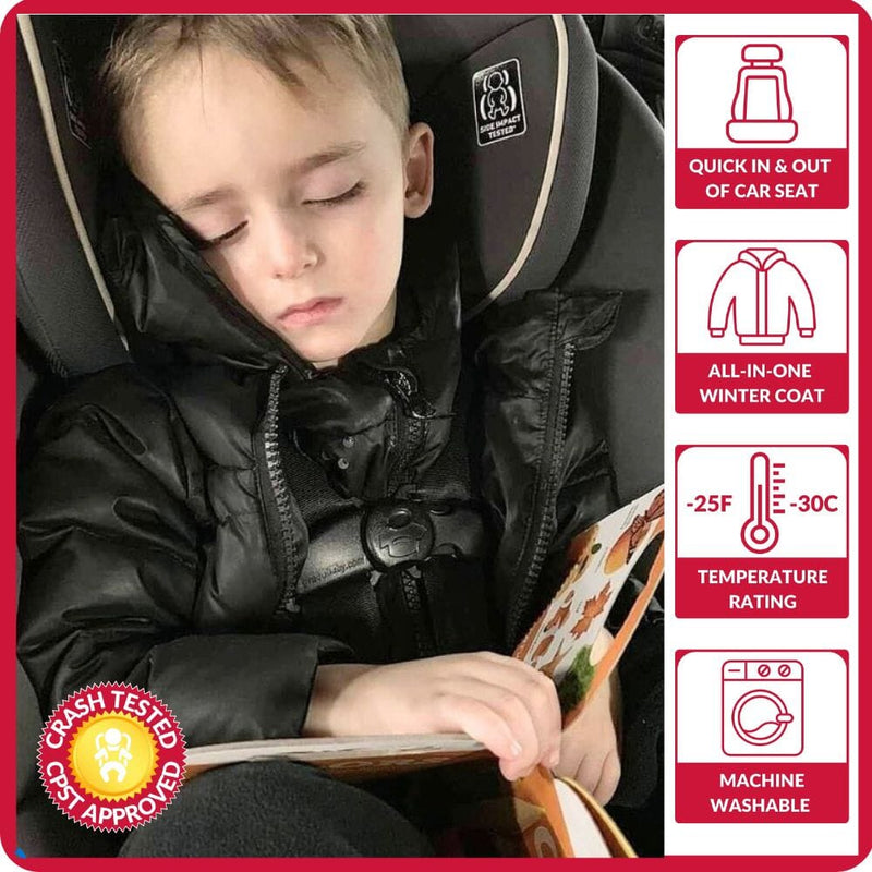 Onekid Car Seat Coat | The Road Coat Down - Black