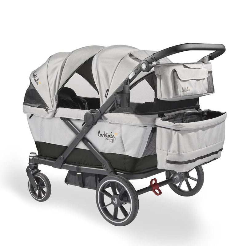 Larktale Caravan Coupe Quad Stroller / Wagon - Gray/Black