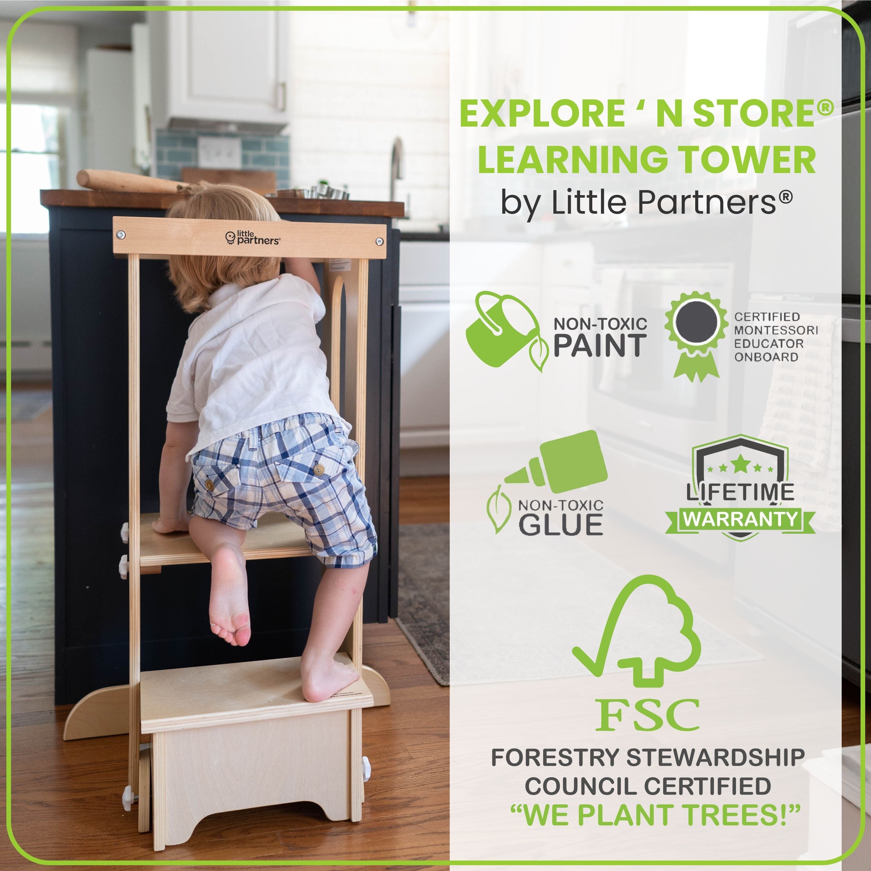 Little Partners Explore 'N Store Learning Tower® Toddler Tower- Strolleria