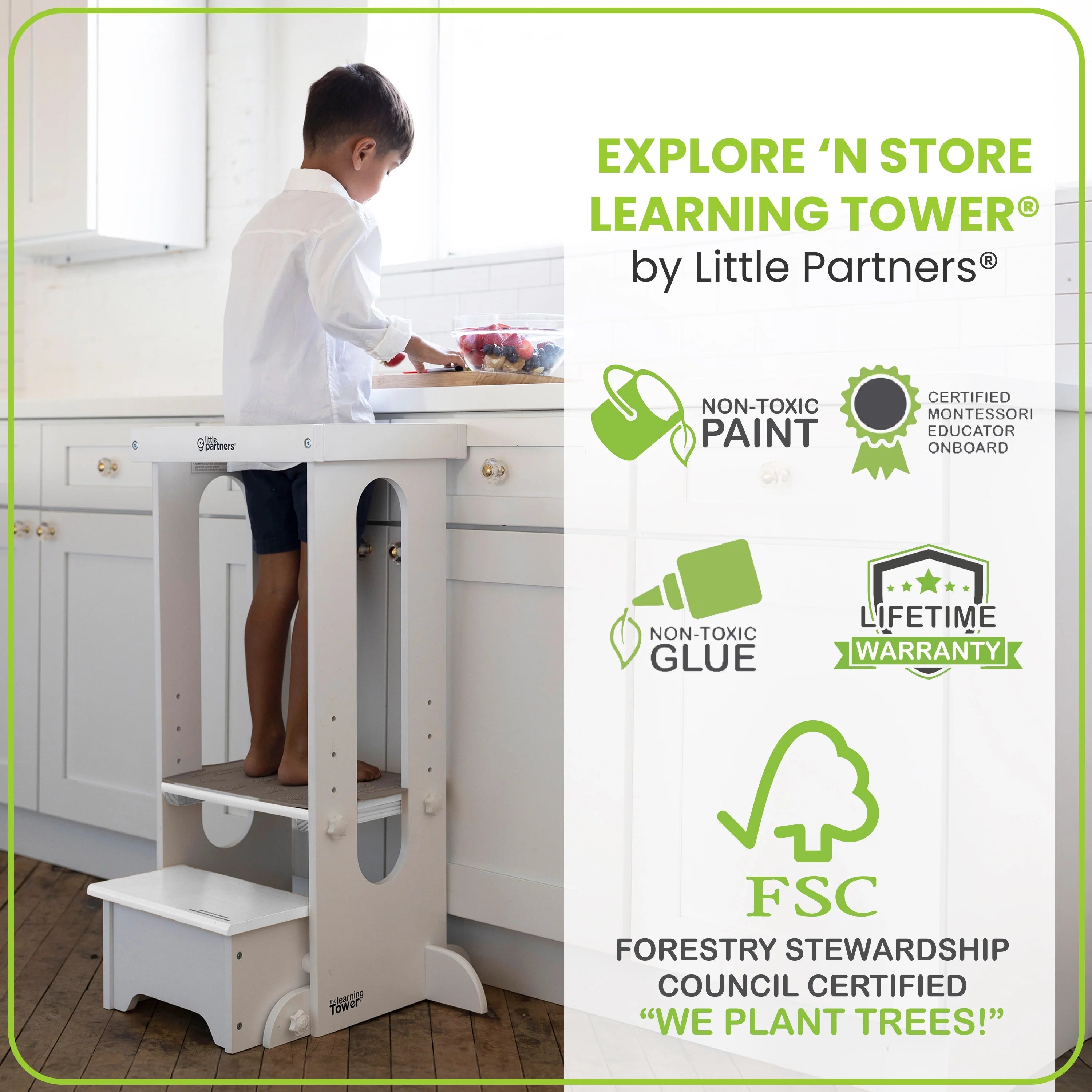 Little Partners Explore 'N Store Learning Tower® Toddler Tower- Strolleria