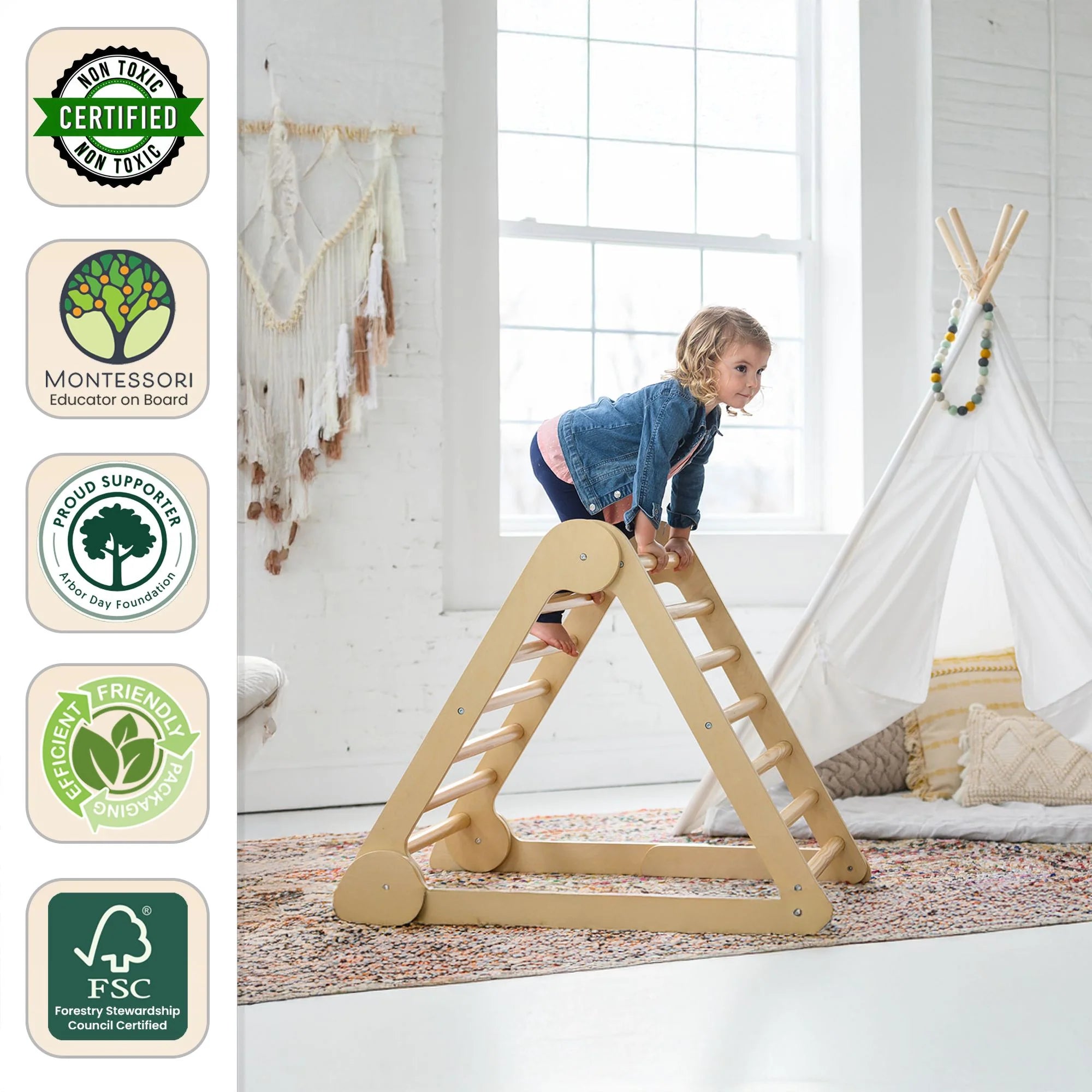 Little Partners Learn 'N Climb Triangle (Knock-Down)- Strolleria