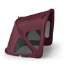 Dark Cherry Bugaboo Breezy Sun Canopy with Mesh Panels - Side View | Strolleria