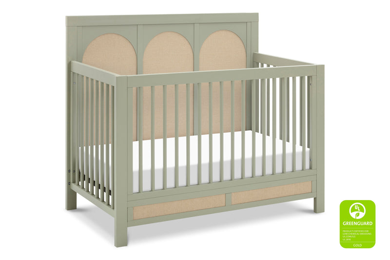 Namesake Eloise 4-in-1 Convertible Crib - French Sage and Performance Sand Eco-Weave