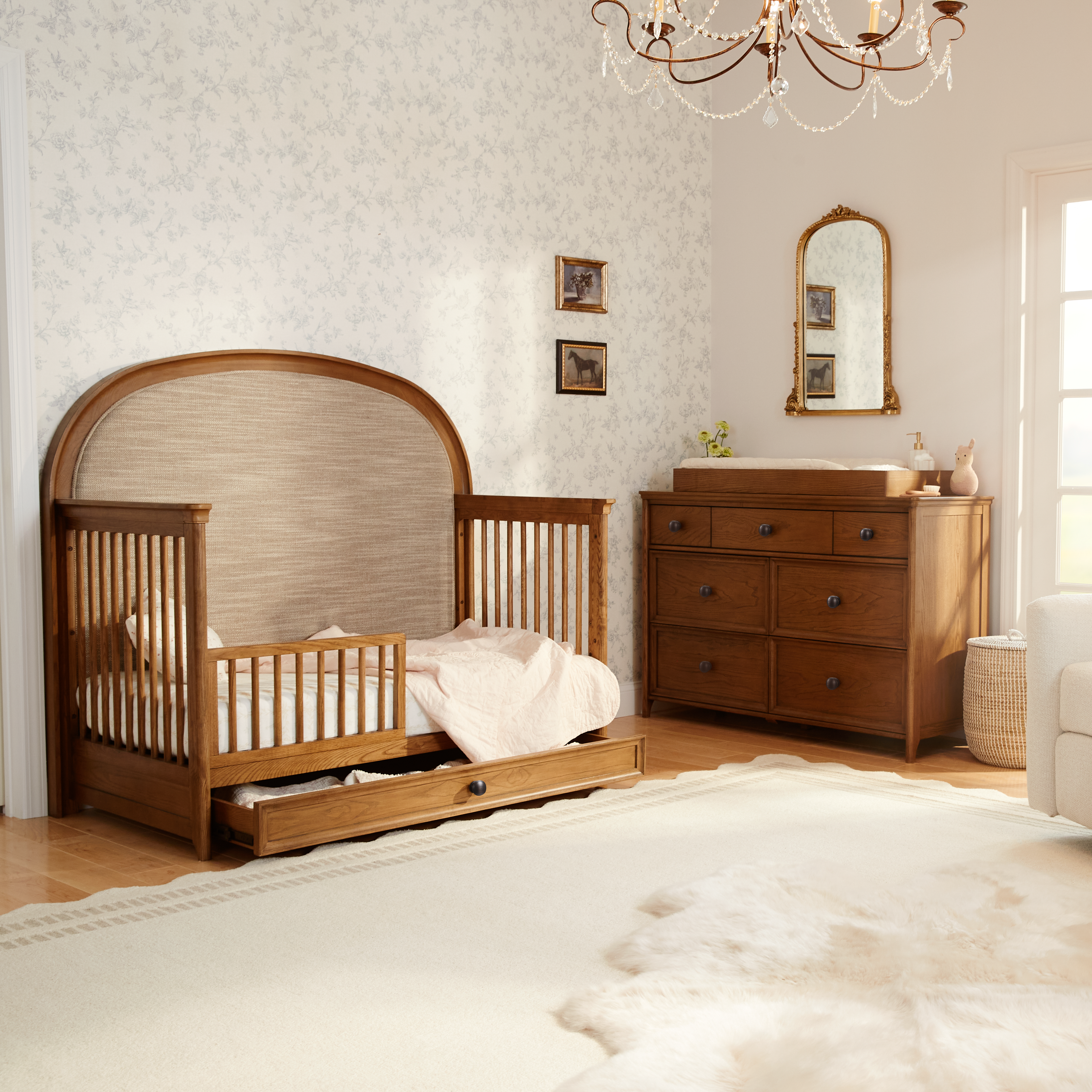 Maxi Cosi Quiet Luxury 6-in-1 Convertible Crib with Toddler Bed/Daybed Conversion Kit- Strolleria