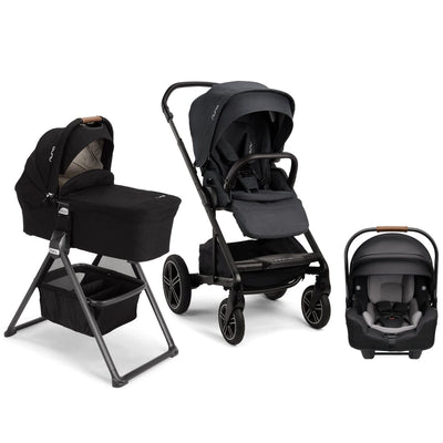 Nuna MIXX Next Bundle - Stroller, Bassinet and PIPA RX Infant Car Seat Ocean / Caviar
