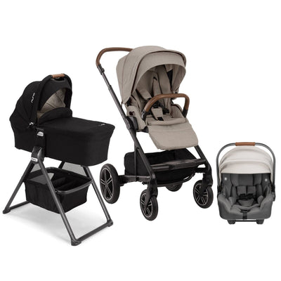Nuna MIXX Next Bundle - Stroller, Bassinet and PIPA RX Infant Car Seat Hazelwood / Birch