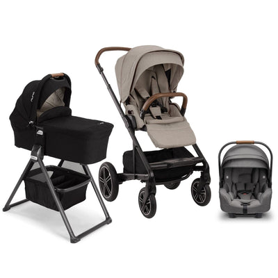 Nuna MIXX Next Bundle - Stroller, Bassinet and PIPA RX Infant Car Seat Hazelwood / Granite