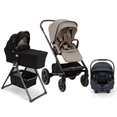 Nuna MIXX Next Bundle - Stroller, Bassinet and PIPA RX Infant Car Seat Hazelwood / Ocean