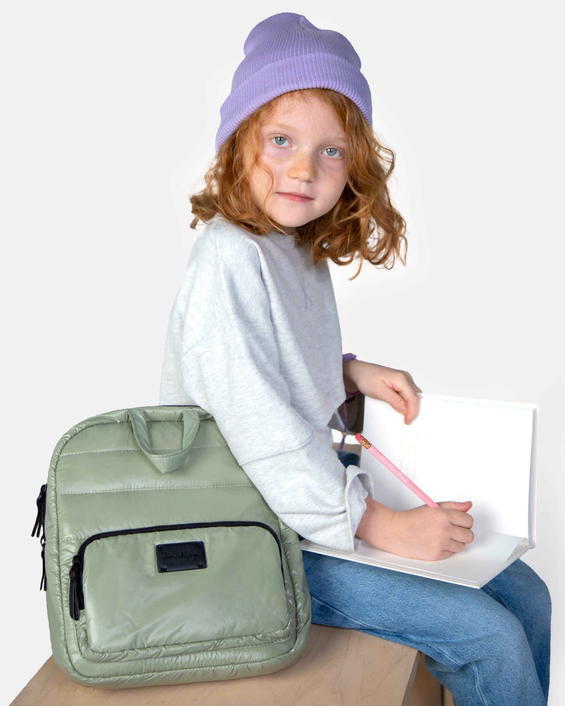 7AM Enfant Midi Classic backpack - Matcha- Strolleria