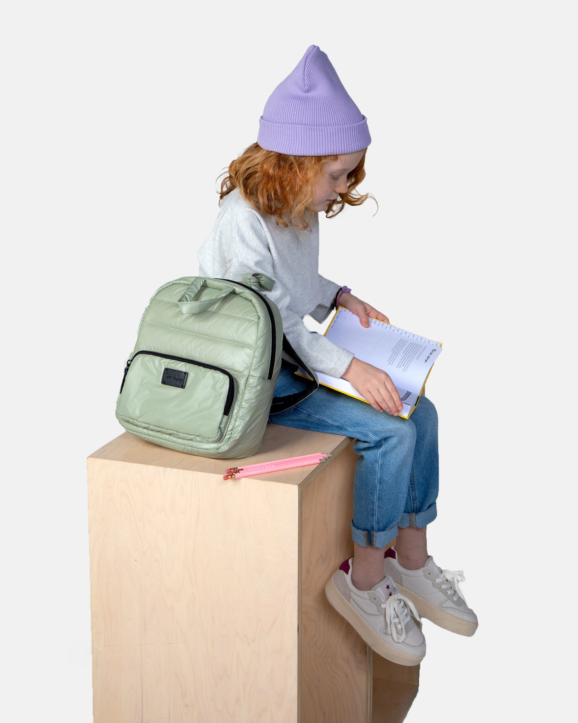 7AM Enfant Midi Classic backpack - Matcha- Strolleria