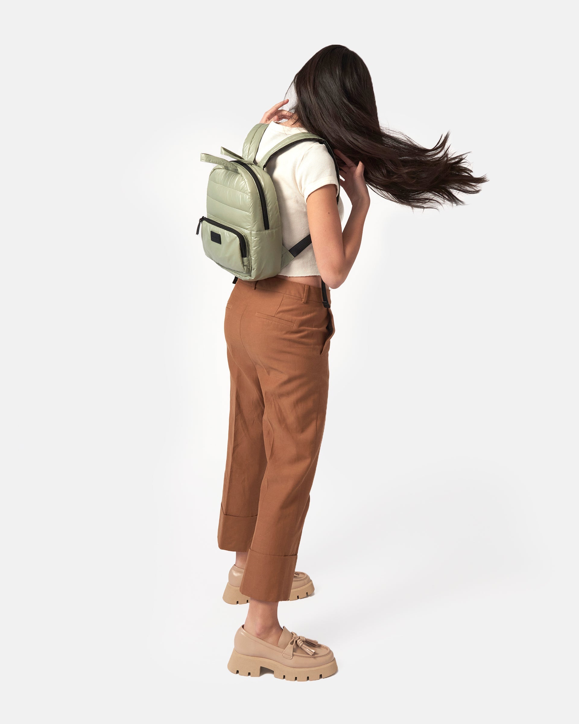 7AM Enfant Midi Classic backpack - Matcha- Strolleria