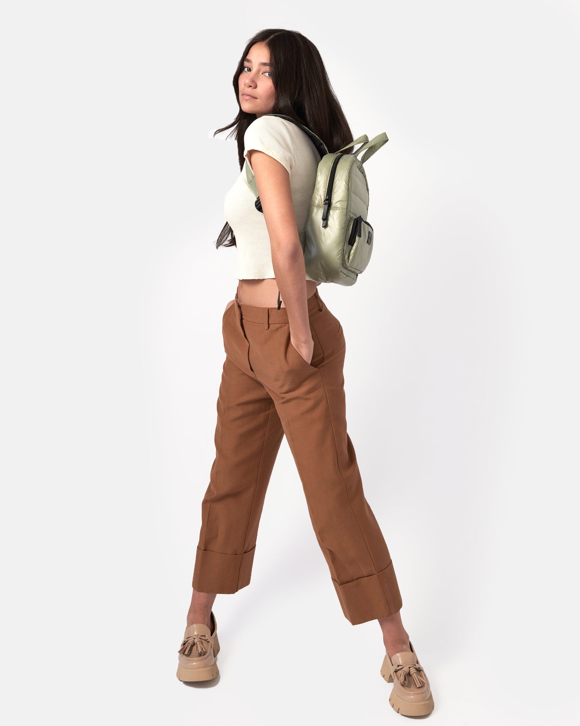 7AM Enfant Midi Classic backpack - Matcha- Strolleria