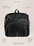 JuJuBe Modern Backpack Diaper Bag - Black - Bambi Baby