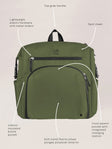 JuJuBe Modern Backpack Diaper Bag - Olive - Bambi Baby
