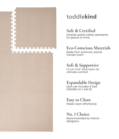 Toddlekind USA Haven Playmat In Deco - Latte