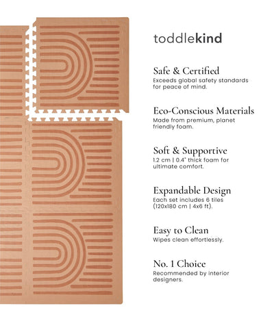 Toddlekind USA Haven Playmat in Linear - Camel
