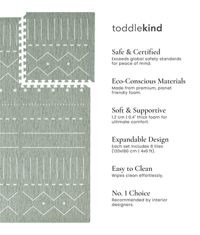 Toddlekind USA Haven Playmat In Berber - Moss