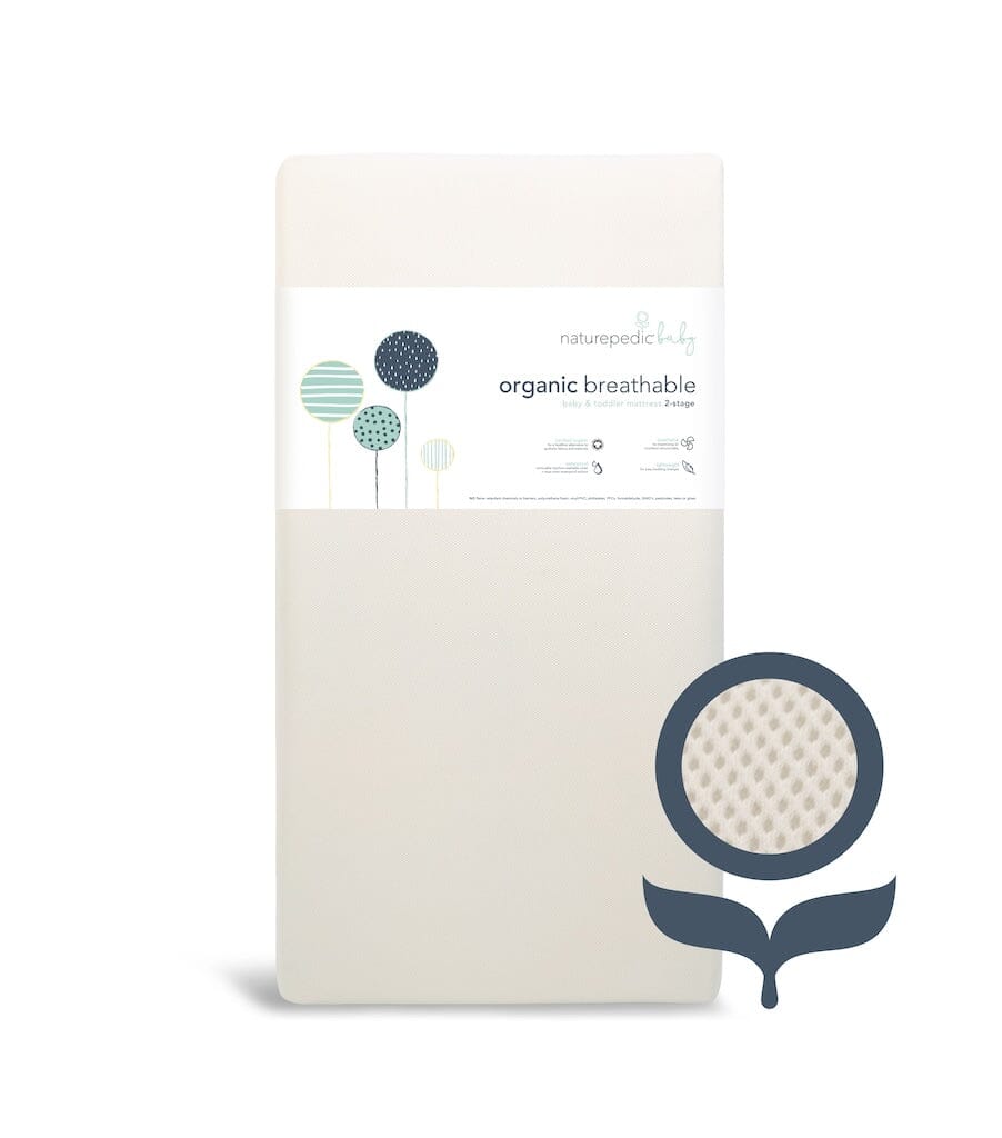 Naturepedic Organic Breathable Crib Mattress - 2-Stage- Strolleria