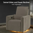 Maxi Cosi Dorian Swivel Glider and Power Recliner with Nightlight - Bambi Baby