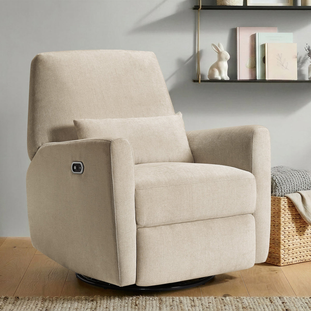 Maxi Cosi Ansel Swivel Glider and Power Recliner with Nightlight- Strolleria