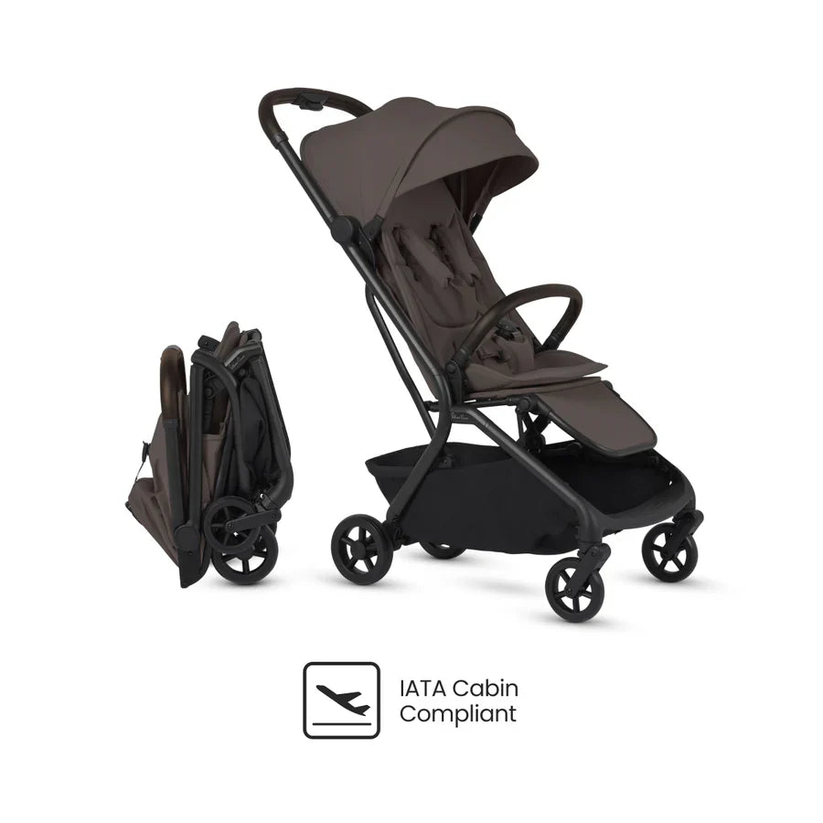 Silver Cross Nia Compact Stroller Travel Bundle - Chocolate- Strolleria