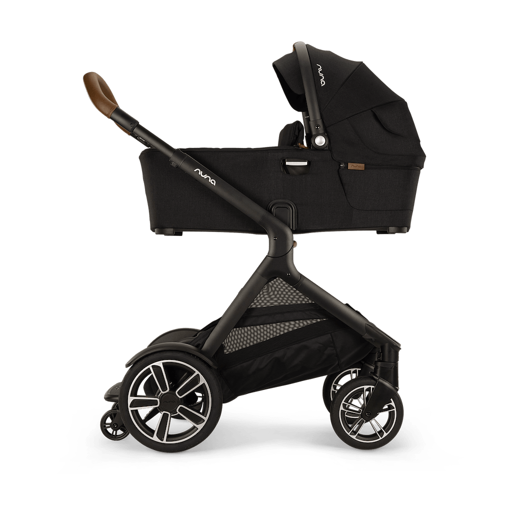 Nuna DEMI Next Bundle Stroller Rider Board Bassinet Stand and P