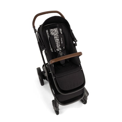 Nuna DEMI Next with Rider Board Double Stroller and PIPA Aire RX Travel System