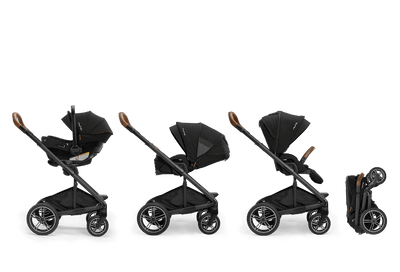 Nuna MIXX Next and PIPA Urbn Travel System Caviar