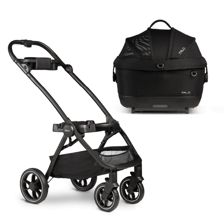Tavo Maeve™ iso Pet Car Seat + Roscoe™ Stroller- Strolleria