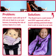 Onekid Car Seat Coat | The Road Coat Transition - Royal Blue - Bambi Baby