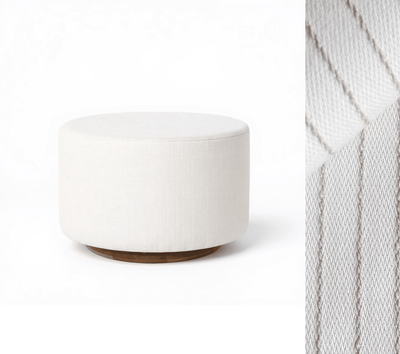 Oilo Ottoman Oval Wood Base